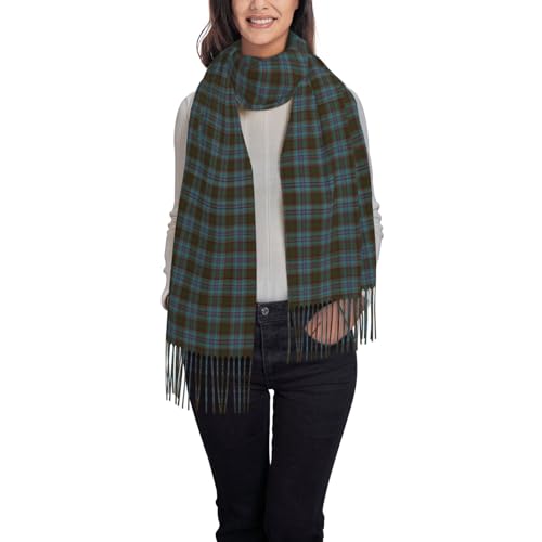 Women's Tartan Plaid Scarf – Soft Faux Cashmere Pashmina Shawl Wrap For Fall, Winter & Holiday Wear
