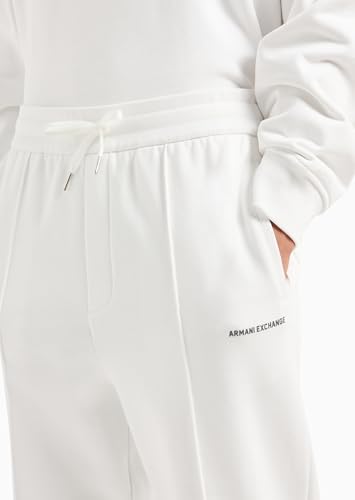 Armani Exchange Men's Cotton French Terry Sweatpant with Front Pleat Detail2