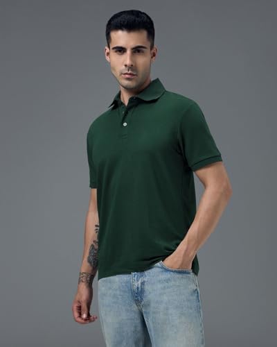 Image of Wellbi Eco-Friendly Bamboo Polo T Shirt | Mens Stylish Casual Regular Fit | Comfortable Soft | Trendy Breathable Lightweight | Quality Modern Essential Fashion