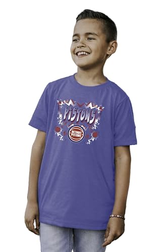 Detroit Pistons NBA Officially Licensed Youth Tri-Blend T-Shirt Basketball Team Color, Large