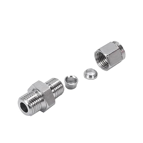 myoseya エア ホース 用 ワンタッチ 管継手 ユニオン ストレート クイック 継手 エアー コネクター アダプター ねじ継手 ねじパイプ継手 SSKTPC10-03