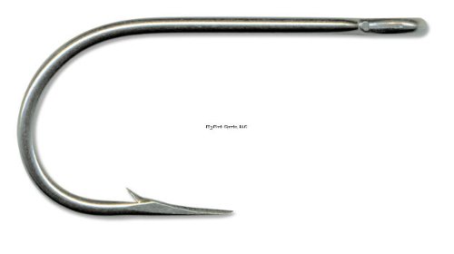 MustadSalmon Siwash 3X Strong Hollow Point Open Ring Hook (5 Pack)