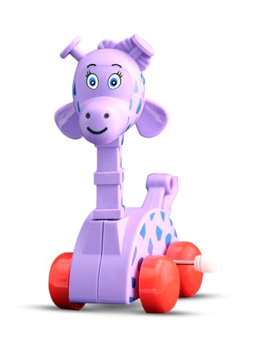 Image of Negi Wind-Up Toy Set of 3 Animal Models, BIS Approved Safe Toys for Kids, Fun Moving Figures with Forward Motion & Head Action, Durable Plastic Wind-Up Playset for Boys & Girls, Multicolor