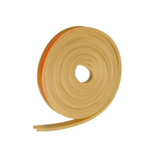 Image of uxcell U Shape Furniture Edge Banding, 4M Self Adhesive Flexible Edging Trim, 5x12mm TPE Edge Guards for Cabinets Furniture Repair Restoration, Beige
