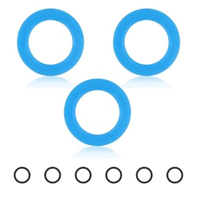 3 Pack Canister Flush Valve Seal, Upgraded Silicone American Standard 7301111-0070A Flush Valve Seal Kit Toilet Tank Gasket Replacement with O Ring for Champion 4 Eljer Titan 4