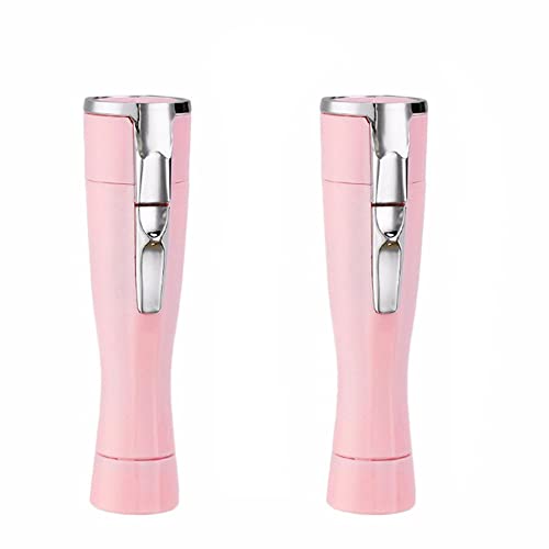 2pcs Facial Hair Removal for Women Painless Hair Remover USB Rechargeable Ladies Electric Shaver Waterproof Remover for Peach Fuzz, Cheeks, Upper Lip & Chin