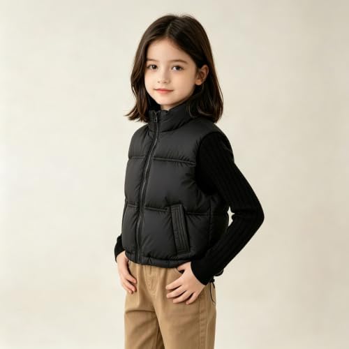 Boys Girls Puffer Vest Sleeveless Zipper Down Coat Winter Warm Jackets - image 3