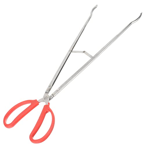 Unomor Multipurpose Stainless Steel Firewood Tong Outdoor Claw Garbage Clip for Camping Barbecue Long Reach Design for of Firewood Trash for Indoor