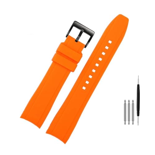 Bracelet silicone courbe 22mm Tudor de qualité supérieure homme