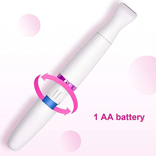 Funstant BIKINI-WT-17-US. Trimmer, Funstant Electric Razor For Women With Comb, Cordless Safe Hair Trimmer Floating Foil For Dry Use, Battery Operated Personal Shaver thumb #4