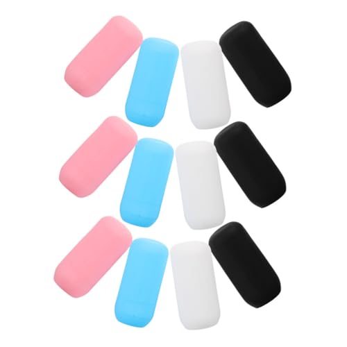 TOVINANNA 12pezzi Copribottiglie in Silicone Elastiche Da Viaggio Coperture Per Contenitori Manicotti Di Perdite Per Bottiglie Di Shampoo e Lozione