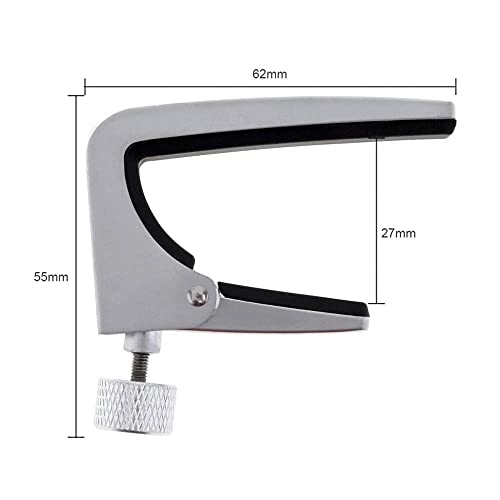 EURYTKS Accessoires d’instruments de Musique Capo de Guitare en Alliage de Zinc Durable réglable, avec Coussin en… - Les Beatles, Paul McCartney, John Lennon, RIngo Starr, George Harrison EURYTKS Accessoires d'instruments de Musique Capo de Guitare en Alliage de Zinc Durable réglable, avec Coussin en… – Image 5