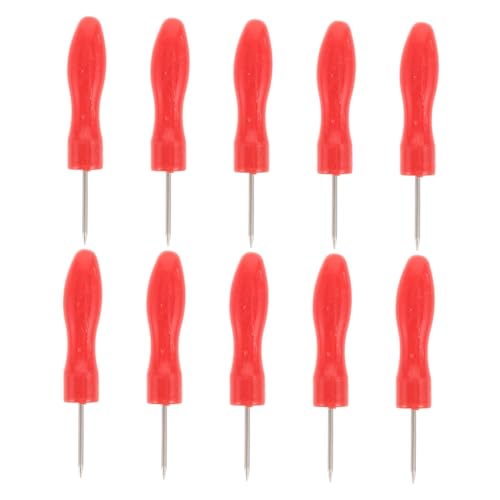 WEKADRIN 10 pièces Aiguilles Anti-bouchage pour Bouchon de Flacon de Colle à Cils Acier Inoxydable Ergonomiques Compatibles avec Divers Embouts pour Usage Professionnel et Domestique
