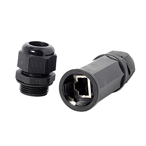 Adaptador Conector RJ45 Hembra a Hembra Impermeable CAT6 miniatura 2