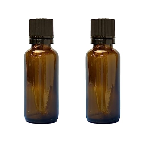 インセント 茶色遮光瓶 30ml (2本セット 黒キャップ ドロッパー付)