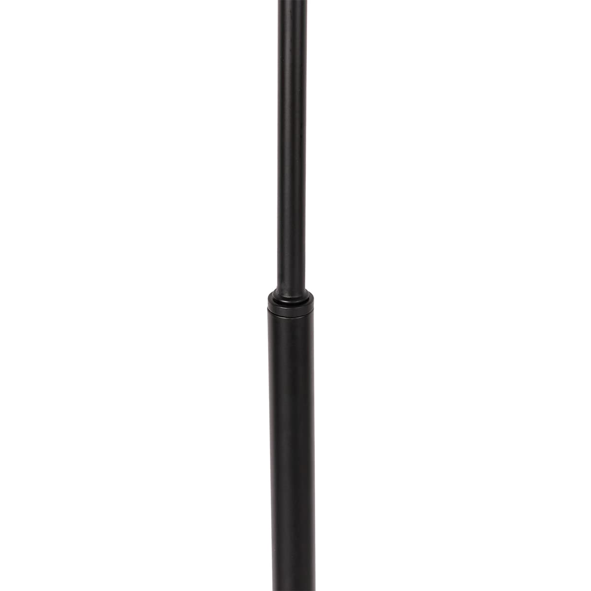 Qazqa Diseño Lámpara de pie de diseño negra con latón y cristal ámbar - Zuzanna/Acero Alargada Adecuado para LED Max. 1 x 40 Watt