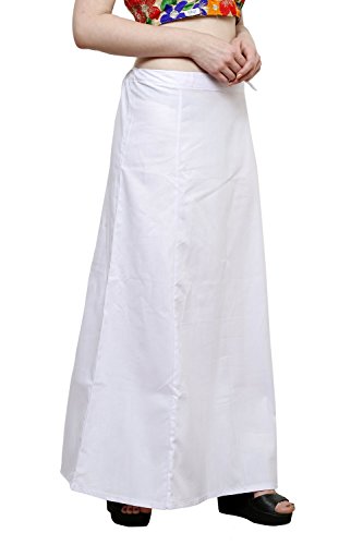 Image of Pistaa's combo of Women's Cotton Best Plain Solid Indian Readymade Inskirt Saree petticoats