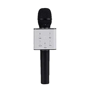 SAMZHE Q7 Handheld Wireless Mike | Multi-Function Bluetooth Karaoke Singing Mic with Microphone Speaker for All Smart…