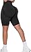 Memoryee Kurze Leggings Damen Push Up Booty Sport Nahtlose Shorts Hintern Heben Hohe Taille Bauchkontrolle Yogahose/B-Black/M