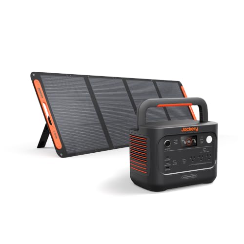 Image of Jackery HomePower 1000 v2 Solar Generator and 200W Solar Panel,1024Wh,1500W | 10ms UPS, 3.8H Solar Charge, 3kV Surge Protection, LiFePO4 Battery,for Emergency, Outdoor, Off-grid