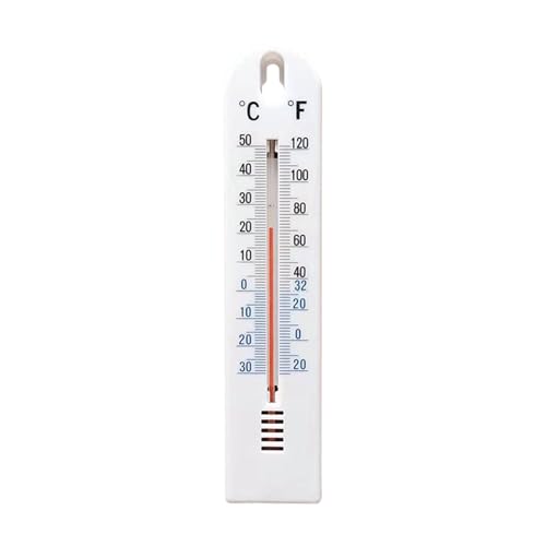 Wall Temperature Sensor – Indoor Outdoor Thermometer | Anti Glare Large Celsius Gauge | Accurate Climate Meter Indicator | for Home Classroom Kitchen Garage Garden Greenhouse Offices