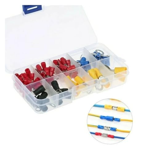 Connecteurs à cosses à anneau électriques RV assortiment 102 pièces en boîte