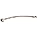 DuraPro 275128 16" Toilet Connector with 3/8" Comp x 7/8" Ballcock, Stainless-Steel