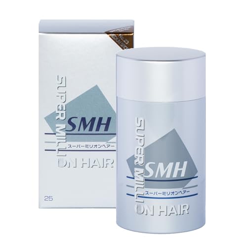 Super Million Hair SMH Hair Fibers MADE IN JAPAN – Instantly Conceals Thinning Hair –Long-Lasting – Sweat, Water & Wind Resistant – Hair Loss Solutions For Men & Women (Medium Brown, 25g)