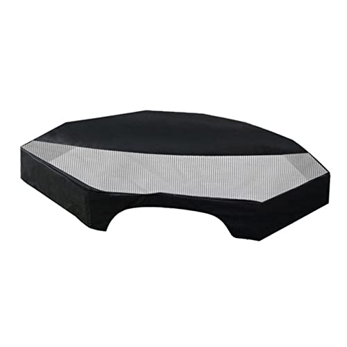 Toyvian Achteckige Hundegehege Abdeckung Schwarz Grau