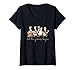 Women's Let The Games Begin Field Day Silly Goose Teacher Student V-Neck T-Shirt