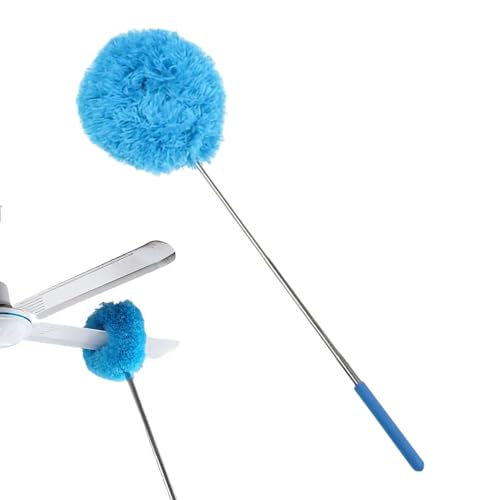 Plumero Telescopico Extensible,Plumero Atrapapolvo Microfibra Lavable Reutilizable,Plumero De Plumas,Largo Colector Polvo Microfibra Retráctil Extra Largo,Herramienta De Polvo con Cabeza Flexible