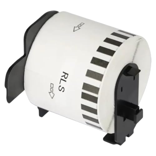 Papier d'impression continue adhésif 62 mm DK-22205 à découpe libre pour étiqueteuse thermique QL