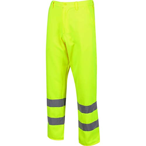 Pantalon haute visibilité jaune protection polycoton anti usure XXL