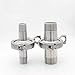 Beduan Stainless Steel 3/4 Inch NPT Male Threaded Sanitary Pipe Fittings Tri Clamp Tri clover Set TC(Pipe Size: 3/4