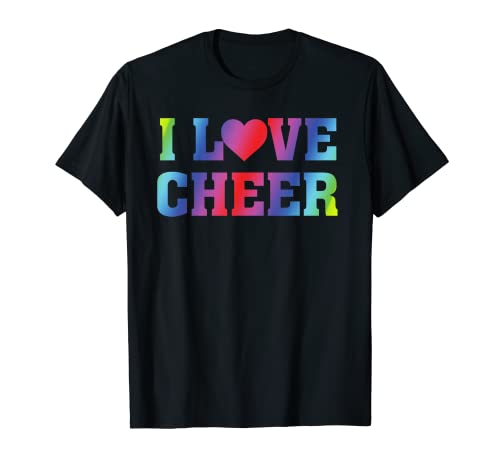 I Heart Love Cheer - Cheerleading Cheerleader Quote T-Shirt