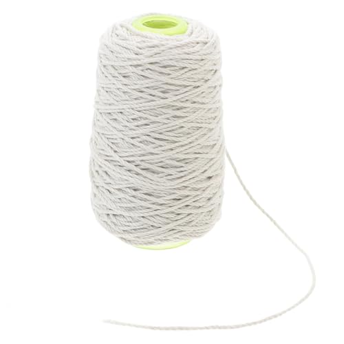 KONTONTY 1 Roll Heavy Duty Cotton Twine Decorative Twine String for Crafts Gardening for Wrapping DIY Projects Festive Decorations