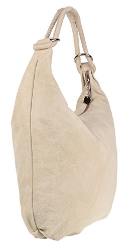 Image of Girly HandBags Womens Hobo Italian Suede Genuine Leather Shoulder Bag