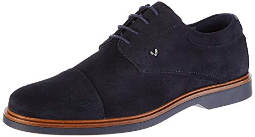 Martinelli Lenny 1384, Zapatos de Cordones Oxford para Hombre, Azul (Dark Blue Dark Blue), 43 EU