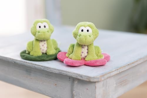 Kuscheltier Frosch Fridolin Frog auf Blatt 7cm - grün - Weiches NICI Plüschtier – niedliches Stofftier zum Kuscheln & Spielen – tolle Geschenkidee für Kinder & Erwachsene | 62281