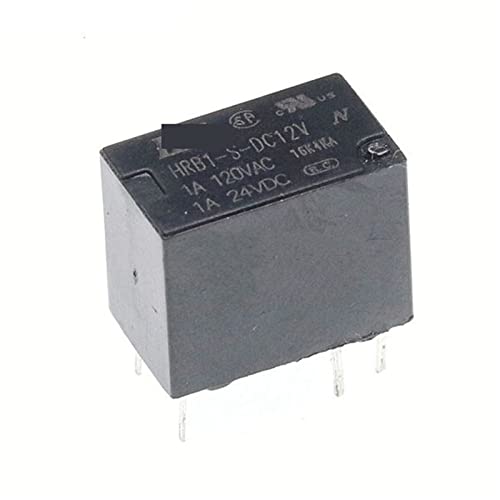 Relé HRB1-S-DC24V MOBYAT de 6 pines y 1A para control de circuitos de automatización electrónica