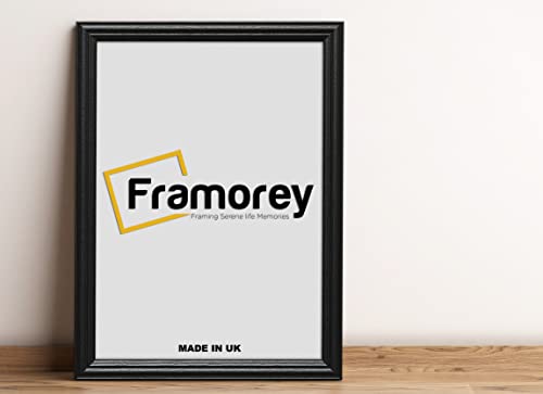 FRAMOREY Black 34x22 Inch Size Picture Frame, Wall Hanging Photo Frames, LW Antique Style Print Poster Frame, Wall Hanging Frames, Home Decor Frame,