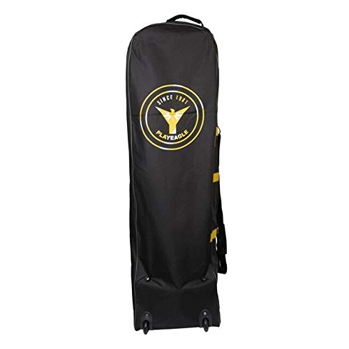 3nh Pack of 1 Carry-Bag-Case Rolling-Wheel Travel-Trolley-Cover Golf-Club Aviation-Bag Folding (Color: Yellow)
