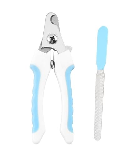 Mechasync | Cortauñas Perro - Corta uñas para Perro - Corta uñas Gato - Cortauñas Gato - Cortauñas Perro Grande - Tijeras para Perros - Cortauñas Gato - Tijeras Gatos uñas - Color Azul