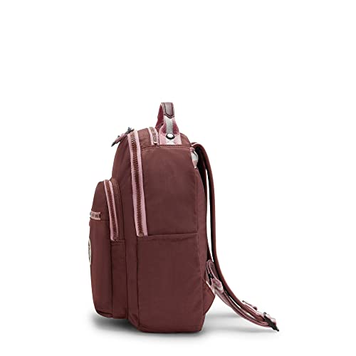 Image of Kipling Seoul Small Tablet Backpack Mahogany Bl