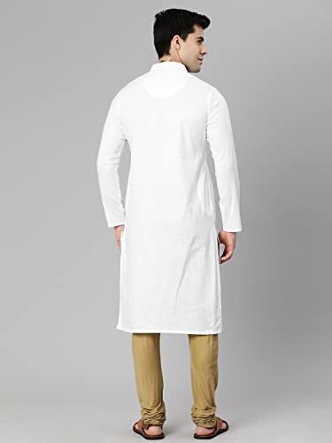 Image of Manthan Men's Cotton Solid Kurta