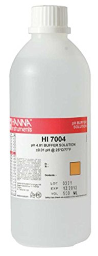 Solution tampon pH 4.01 Hanna Instruments de 500 ml pour étalonnage précis
