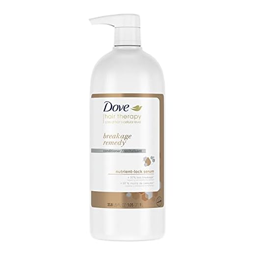 Dove Hair Therapy Conditioner for Damaged Hair Breakage Remedy Hair Conditioner with Nutrient-Lock Serum 33.8 oz