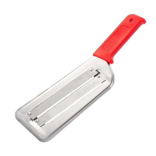 WNDUOKXH Cuchillo para pelar piñas, fácil de limpiar y compacto, cortador de repollo versátil con cuchillas afiladas de acero inoxidable, Rojo