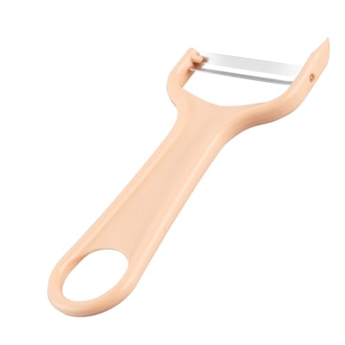 Fackelmann Summer Party - Pelapatate alla frutta con lama in acciaio inox e manico in plastica, prodotto in Germania, adatto per lavastoviglie, 14 cm, 1 pezzo