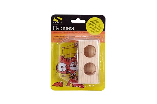 Ratonera de Madera con 2 Agujeros